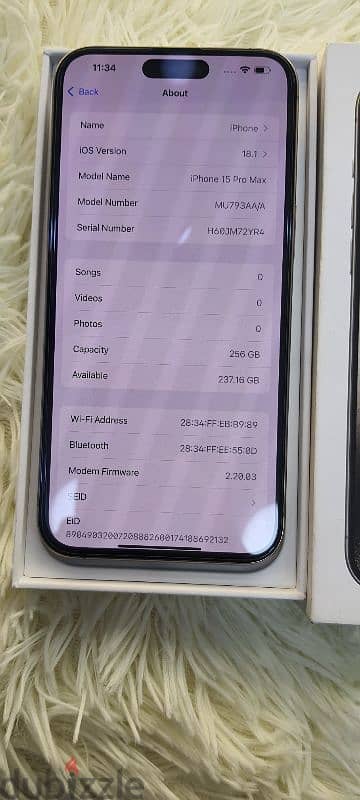 I phone 15 pro max 256gb 3