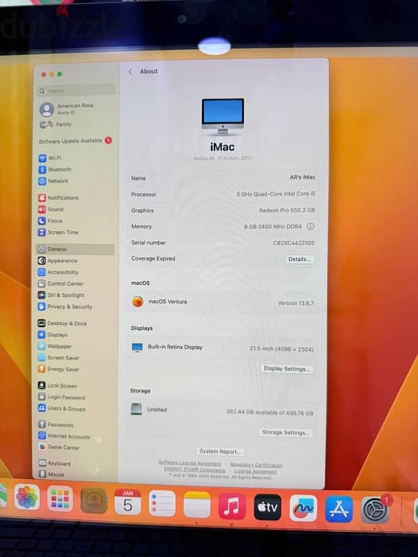 IMac 2017 retina 4k for sale 4