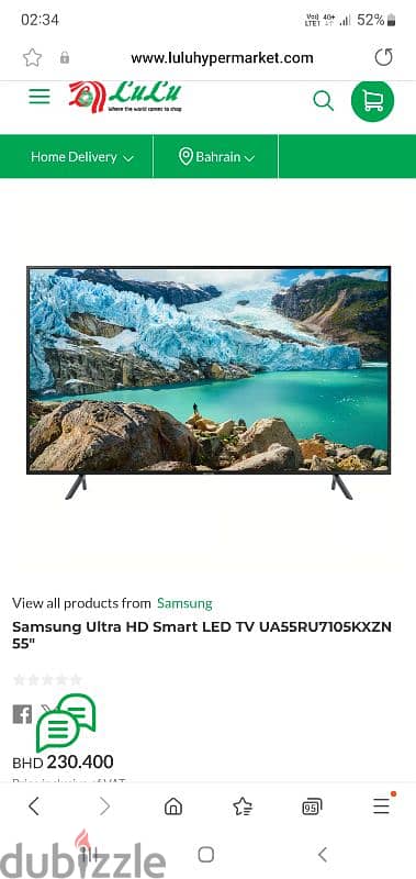 samsung 58inchs 4k UHD smart tv