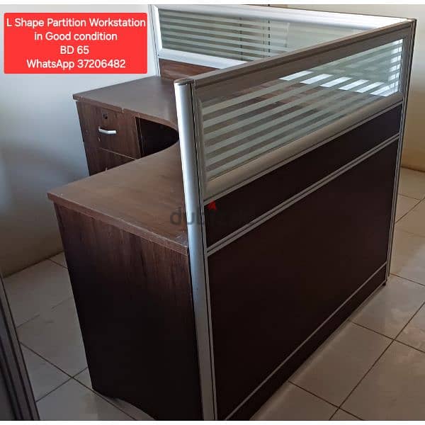 L shap workstation and other items for sale with Delivery 0