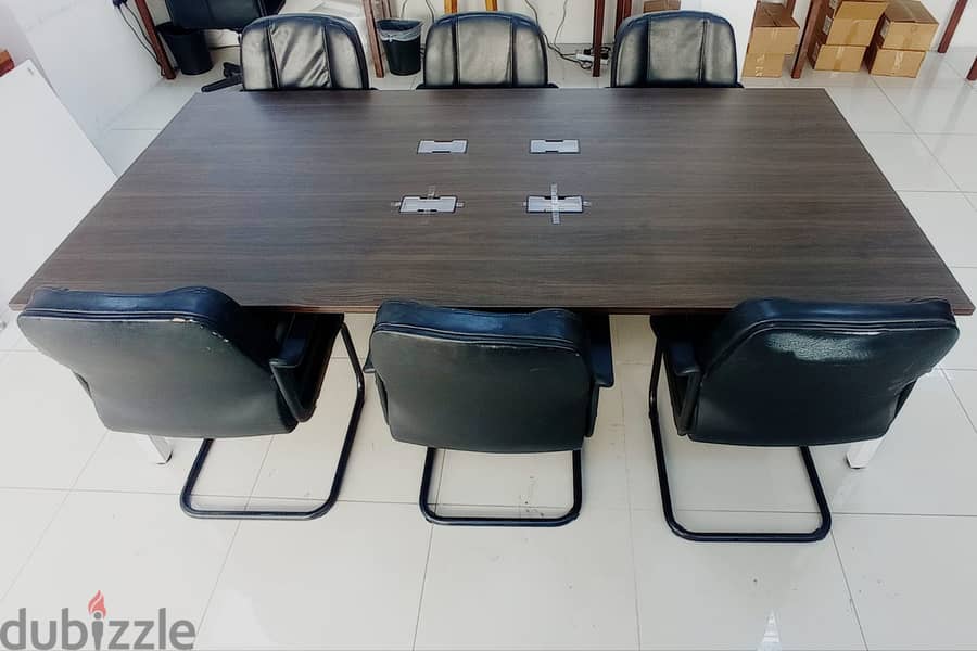 Office Table with 6 Chairs 0