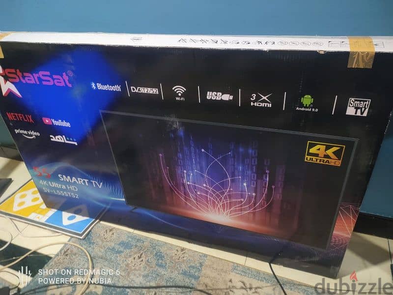 smart TV 55 inch 4k starsat brand 3