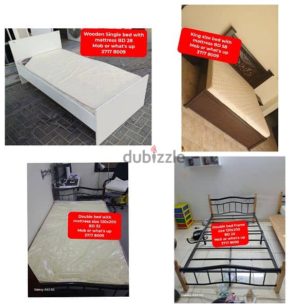 Variety of cupboards bed with mattress for sale with delivery 3