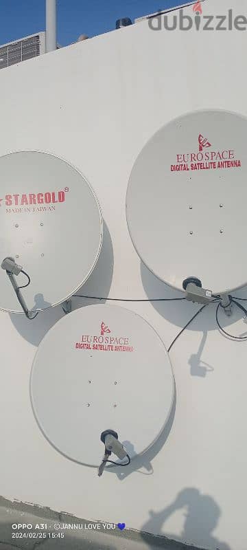 new satellite dish TV receiver full HD Fix call me 0