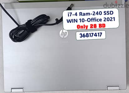 Laptop hp EliteBook 8440p Core i7/ 4 GB RAM/ 2.6 GHz /240 SSD/ Cam