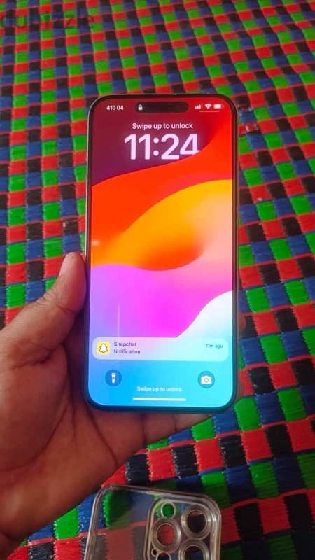 I phone 15 pro max 256 gb 89 percent battery health 2 months warranty 1