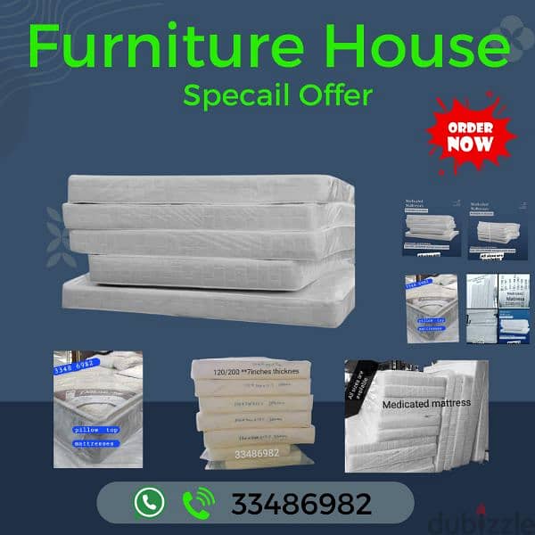 New mattress and other furniture available for sale 0