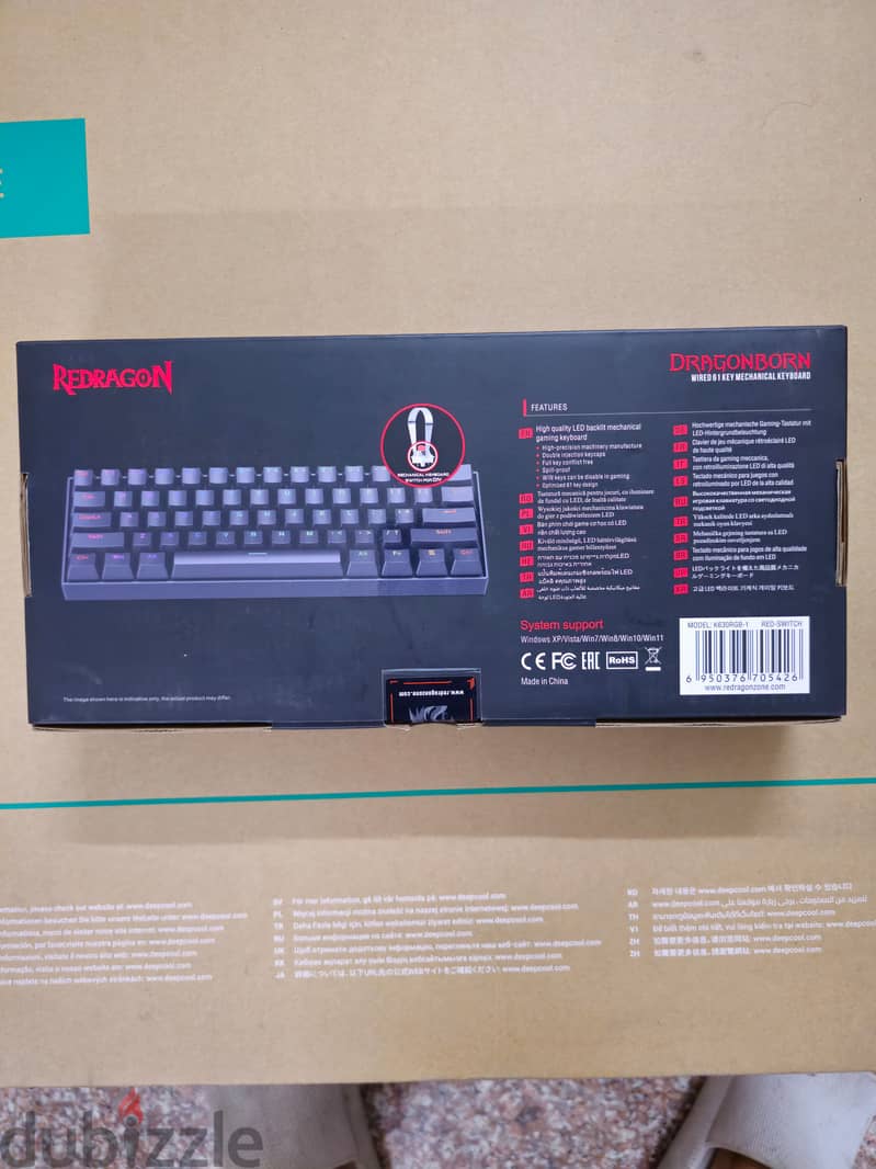 Redragon K630RGB Mechanical Keyboard Red Switch – Black 2