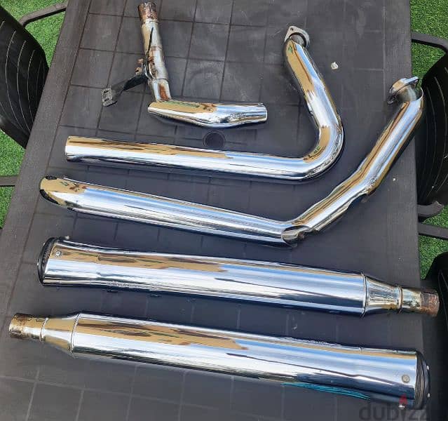 True dual headers with secrimng mufflers 1