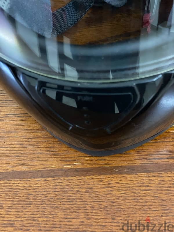 Black Dot Hawk Motorcycle Full Face Helmet Medium size, Snell ST-1150 6