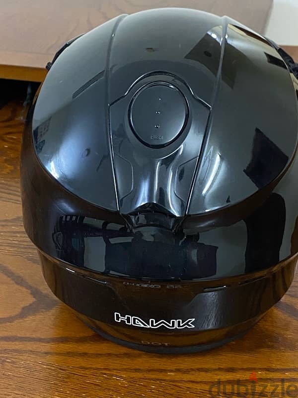 Black Dot Hawk Motorcycle Full Face Helmet Medium size, Snell ST-1150 8