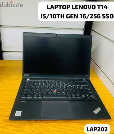 10th GEN LENOVO LAPTOP T14s CORE i5,16GB RAM 256GB SSD