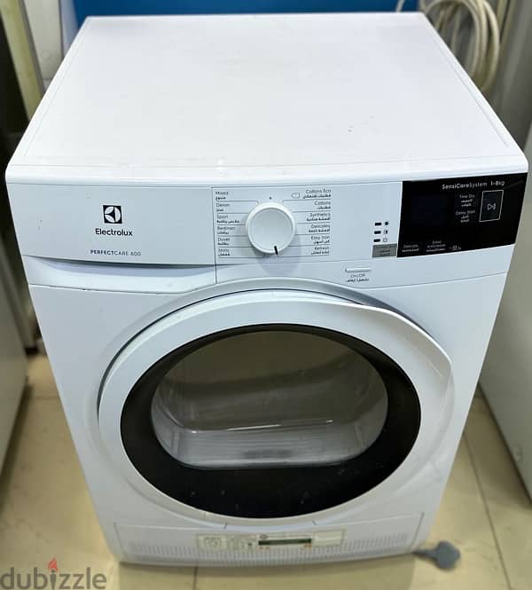 Electrolux 8kg Dryer, Invertor Motor, White. 0