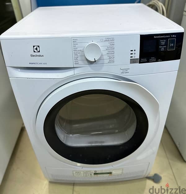 Electrolux 8kg Dryer, Invertor Motor, White. 1