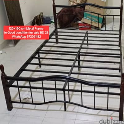 120×190 cm Bed frame and other items for sale with Delivery