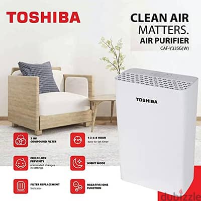 toshiba air purifier caf-y33xbh(w)