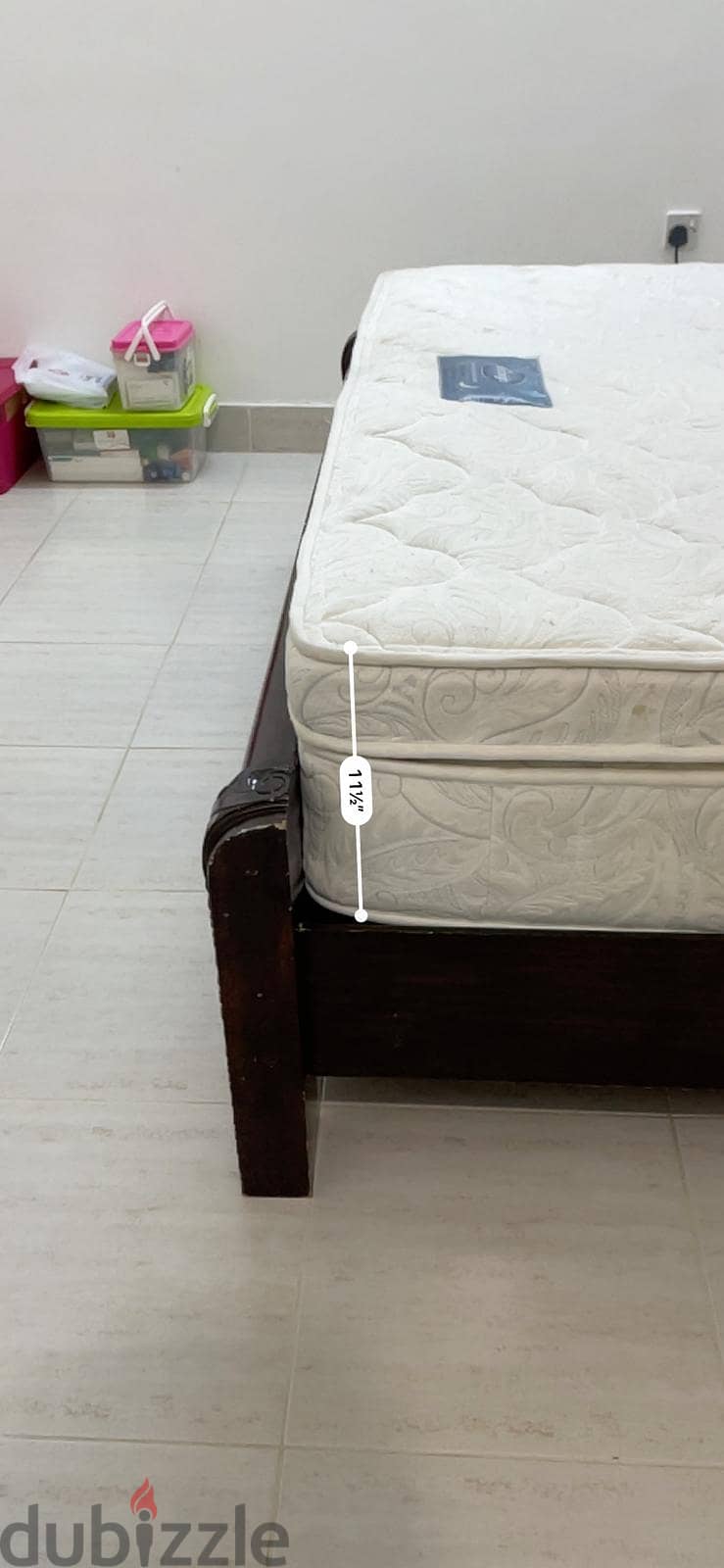 Carefully Used SleepWell, Pillow Top, Pocket Spring Mattress For Sale 2