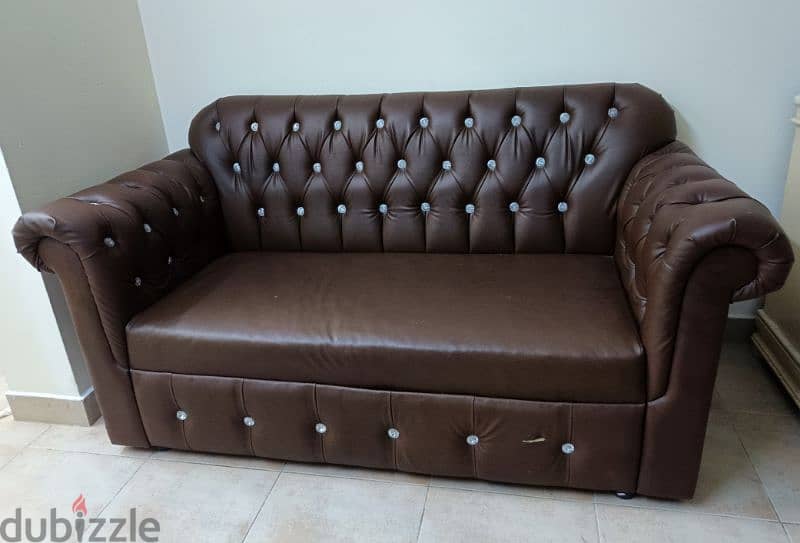 Original leather sofa 0