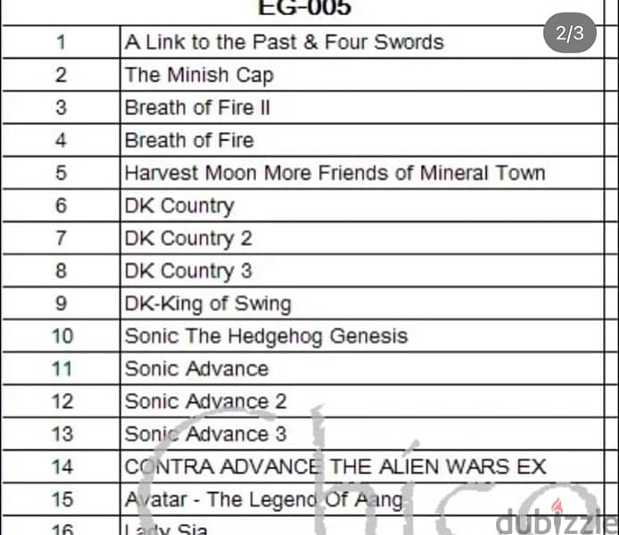 GBA cartridge, one= 7 bd, two= 12 bhd 2