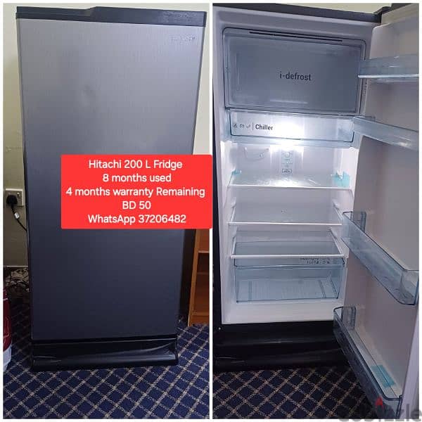 Hitachi Fridge Slightly used and other items for sale 0