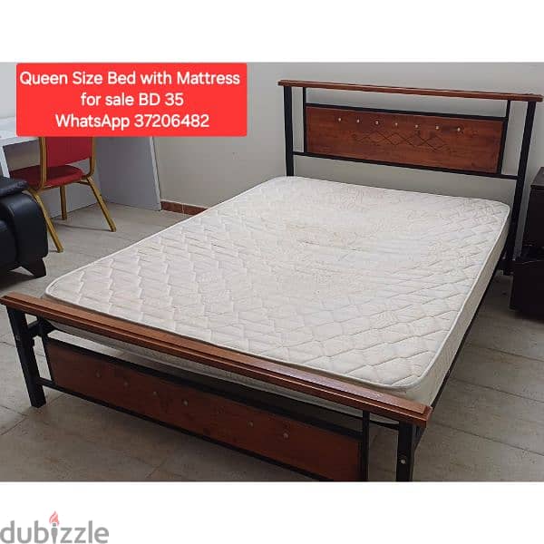 Bdd with mattress kingg size and other items 4 sale 12