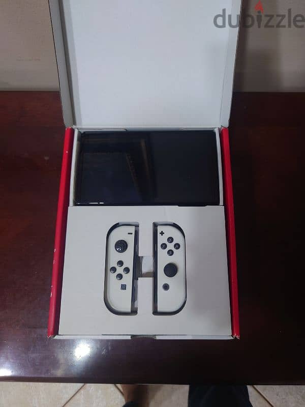 Nintendo Switch Oled white edition full set 64gb 1