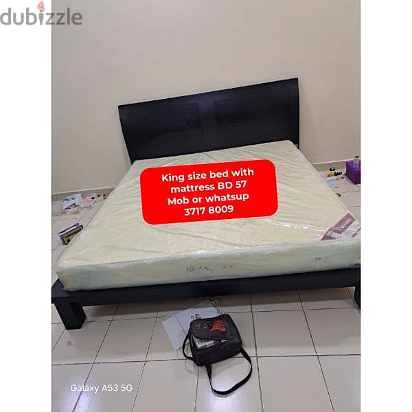 Bed frame king size and other household items for sale with delivery 3