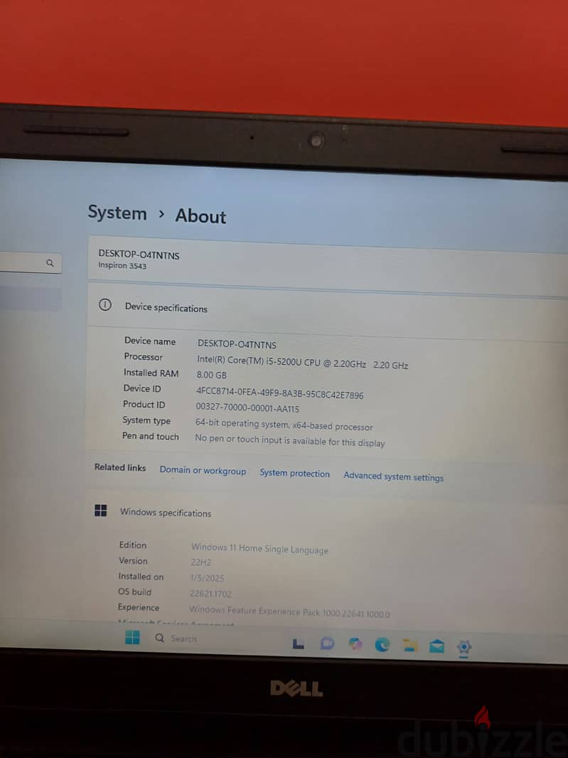 Hello i want to sale my laptop dell core i5 8gb ram ssd 512 8