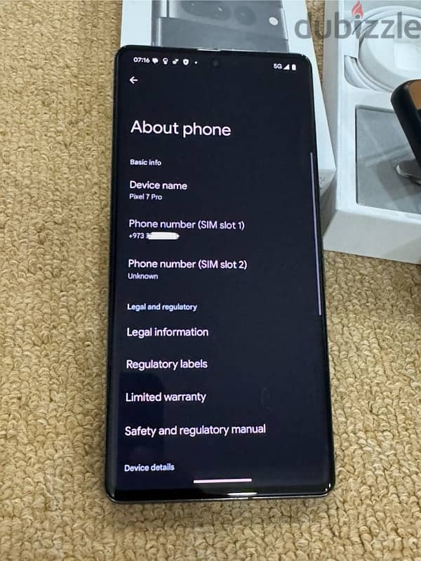 Google Pixel 7 Pro 5G 12g 128gb v good 1