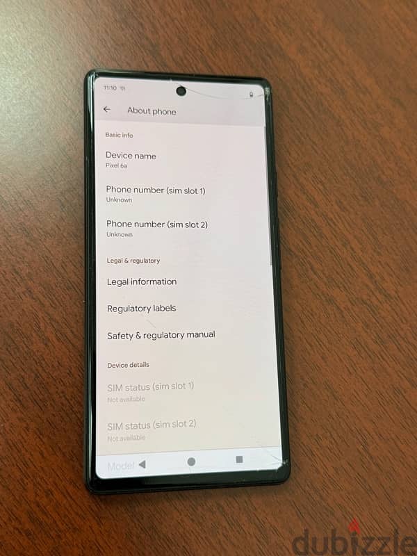 Google Pixel 6A fully working display crack 4