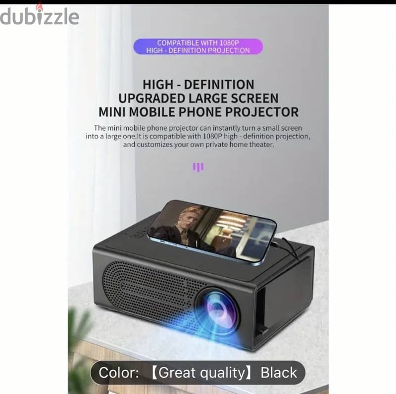 HD mini projector for mobile and laptop 3