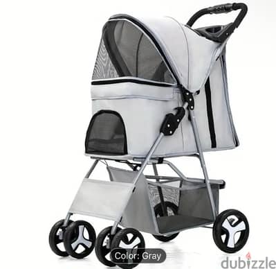 pet stroller and bag pack