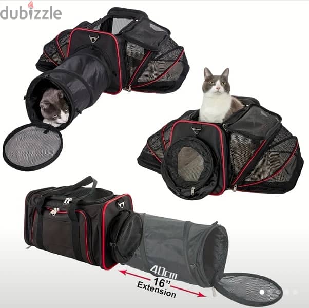 pet stroller and bag pack 1