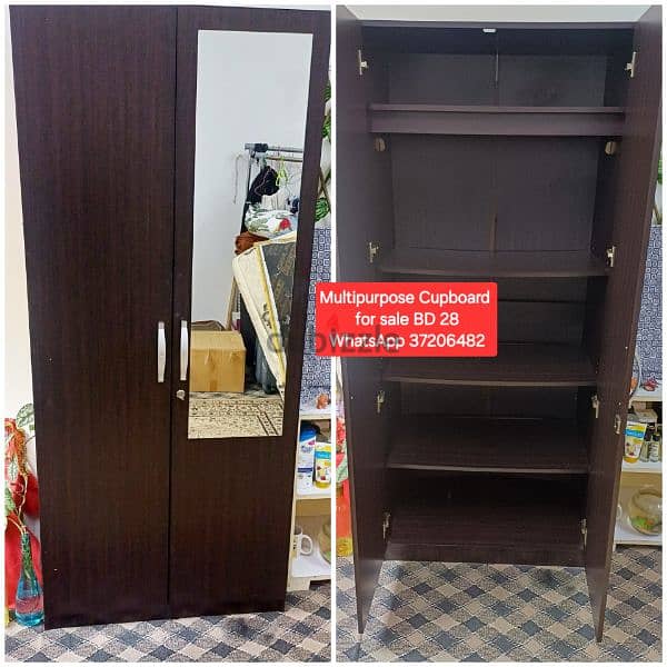 Wardrobe 2 dooor and other itemss for sale 0