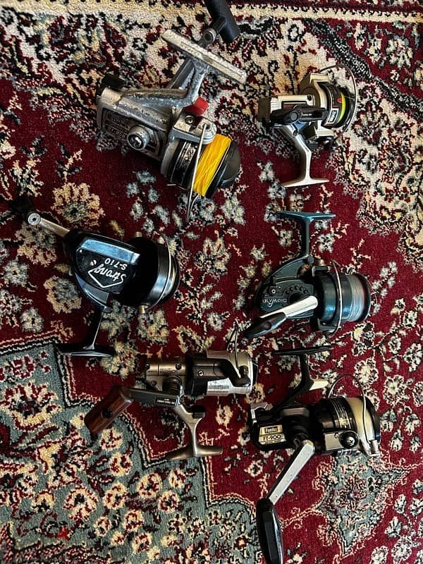 Bag full of fishing reels 2