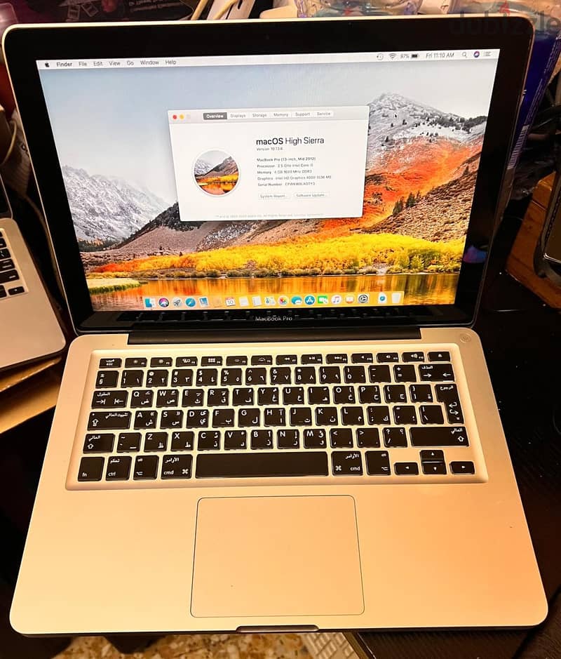 MacBook Pro 13-inch mid 2012 i5 2.5Ghz. 4GB RAM 500GB HDD 0