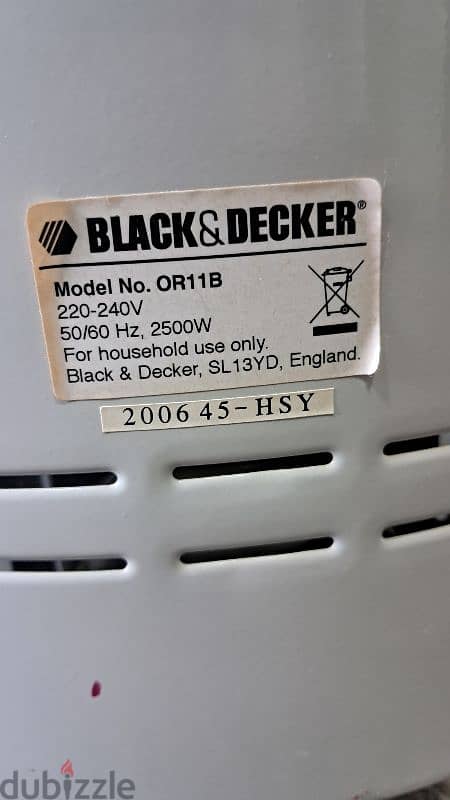 Black Deckkr  2500W Rom Heater 4