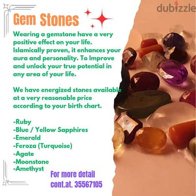 100% authentic and real gem stones