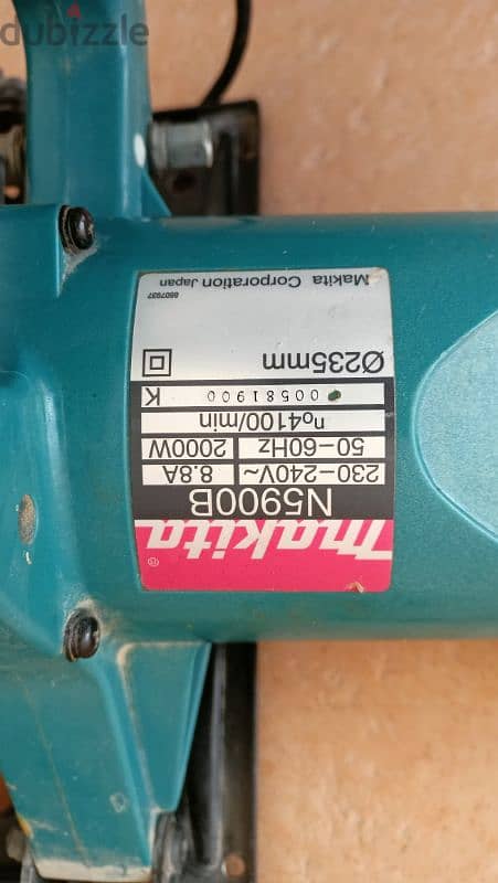 Makita Corded Circular saw Model N5900B 9 Inches مشارة دائرية مكيتا 4