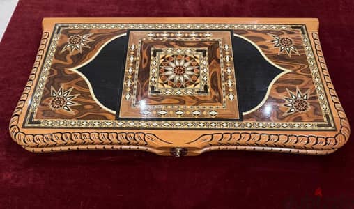 New Handmade Backgammon-Helena Wood Art Turkey, Collectable