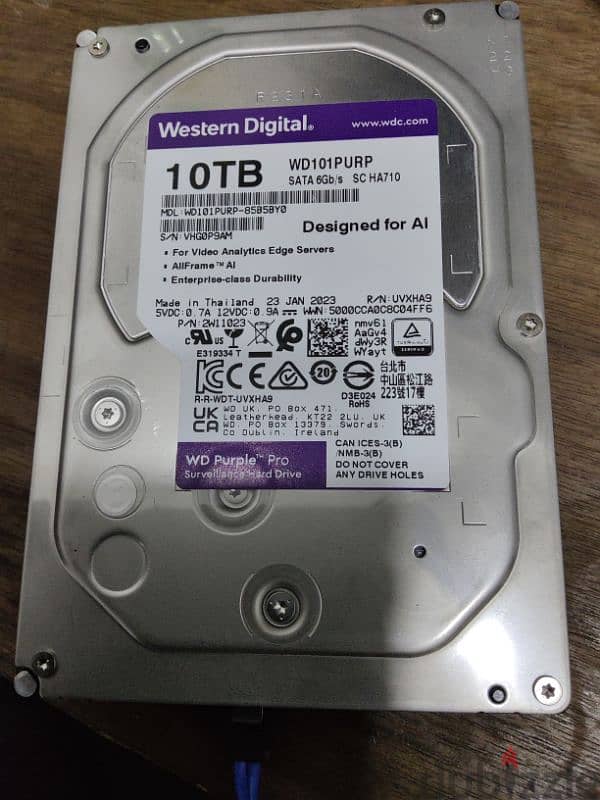 Western Digital Purple 10TB hard-drive 1