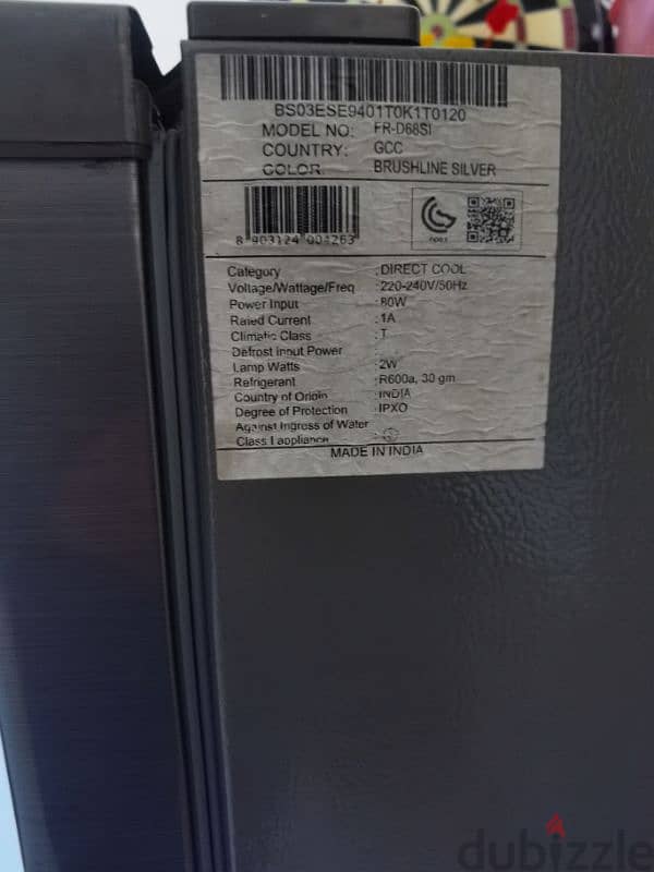 daewoo fridge 240liters for sell 2