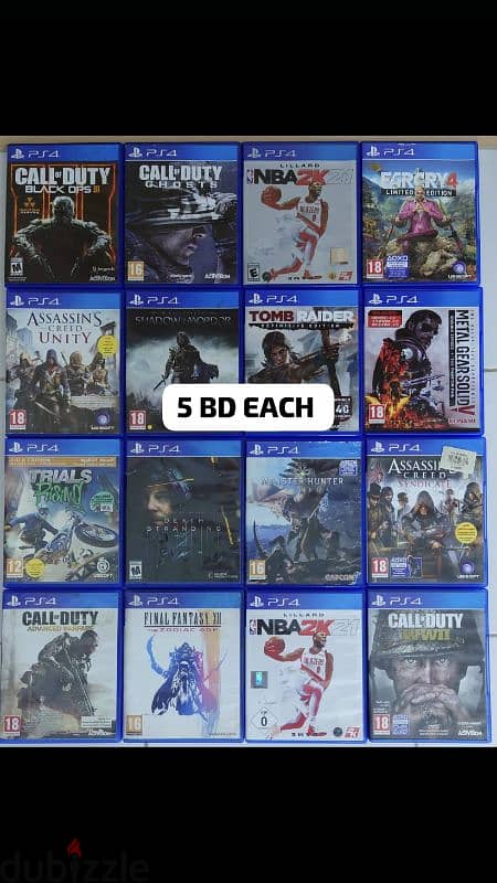 Ps4 Games Excellent Condition ps5 compatible (PlayStation) 5