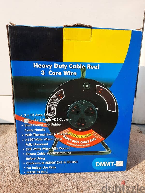 Bolton Heavy Duty 40 meters Cable Reel 3 Core Wire for Sale 5