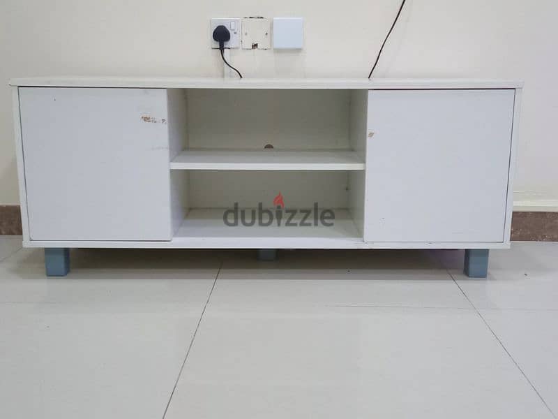 TV table and cupboard used 0