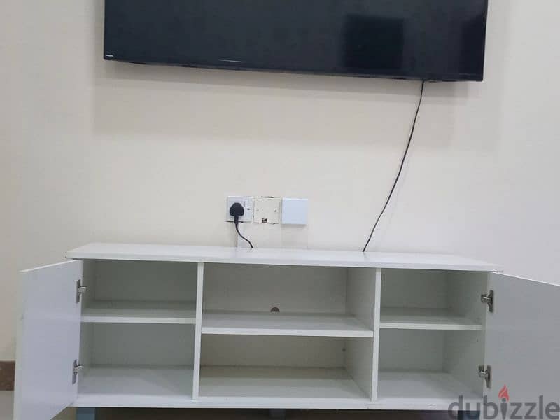 TV table and cupboard used 1