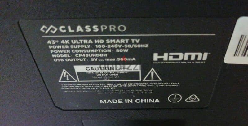 CLASSPRO 43" LED TV SMART 3