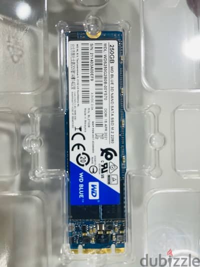 WD 250gb Nand sata m. 2 ssd hd (double cut)