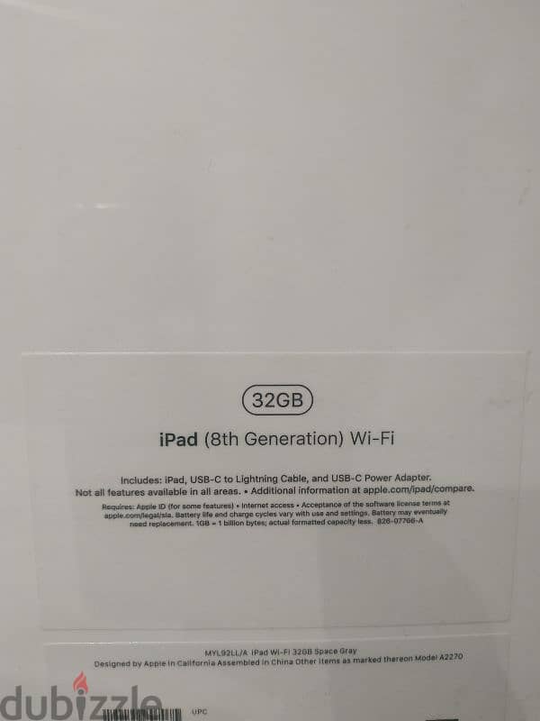 New Apple IPD 8th 10.2 inch Wifi 32 GB 1