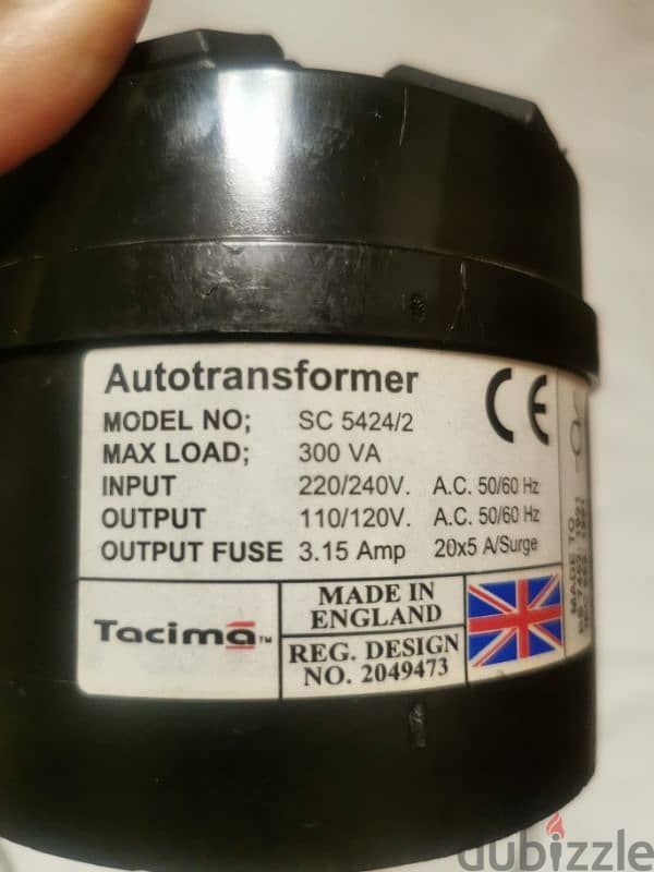 Auto transformer - Tacima brand for 8bhd 1